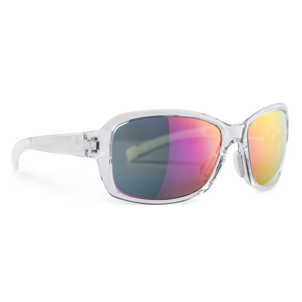 Adidas Baboa in crystal frame with rainbow mirror lenses